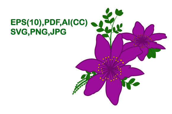 Colorful Flower Illustration Design Graphics