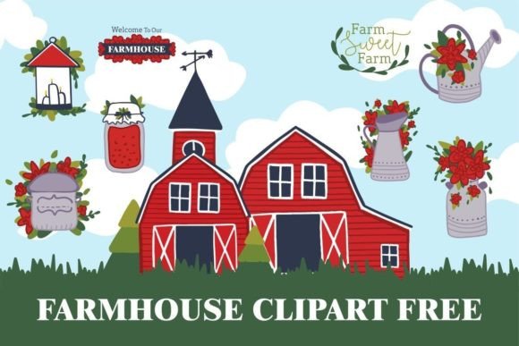Farmhouse Clipart Free