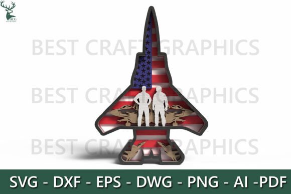 Fighter Jet Military SVG for Bold Branding