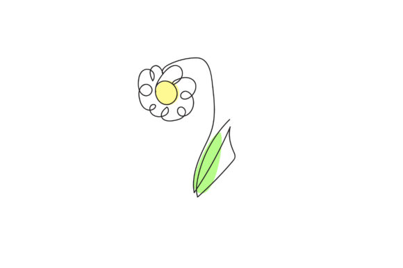 Flower One Line Art: A Versatile Graphic Freebie for Local Branding