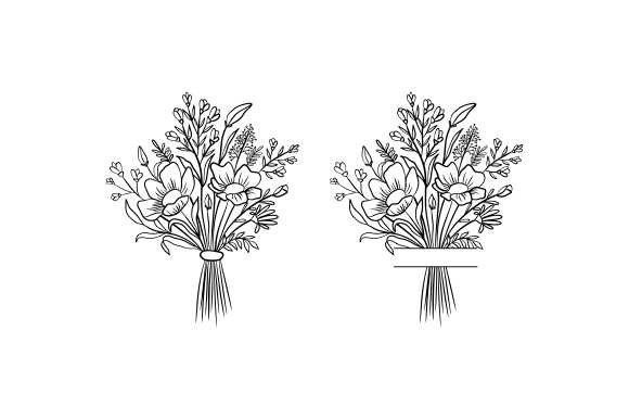 Flower Svg Floral Bouquet Graphics for Branding