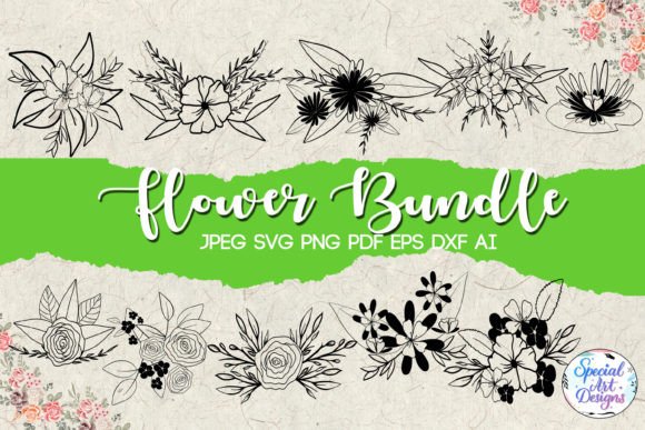 Flowers Svg Design for Crafts and Graphics
