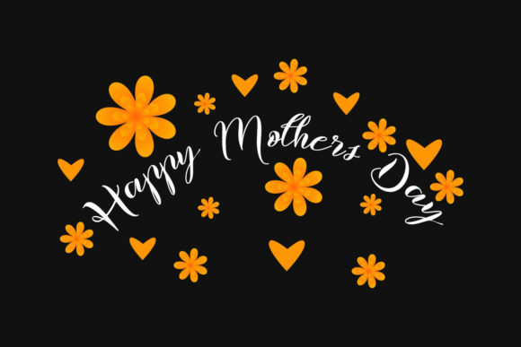 Handwriting Happy Mothers Day Lettering