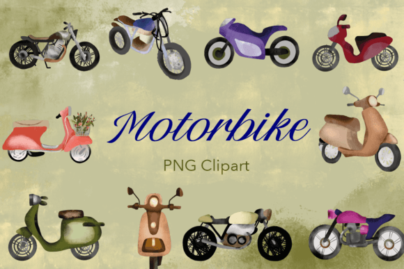 Motorbike PNG Clipart Free: A Graphic Asset for Modern Content