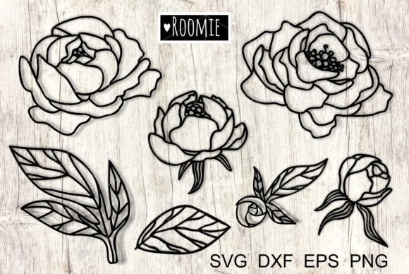 Peony Svg for Embroidery Projects