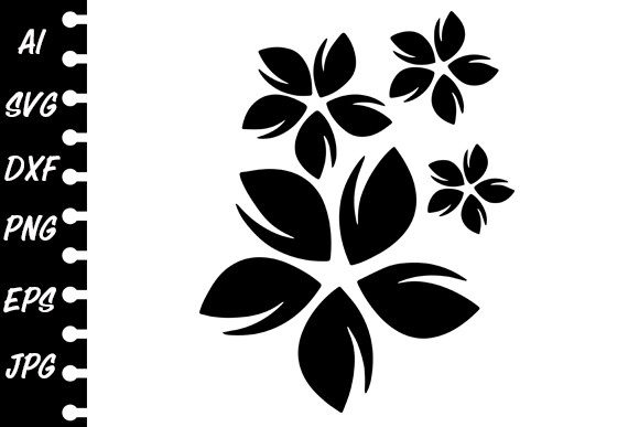 Stencil Flowers: A Graphic Design Asset for Crafts and Creative Projects